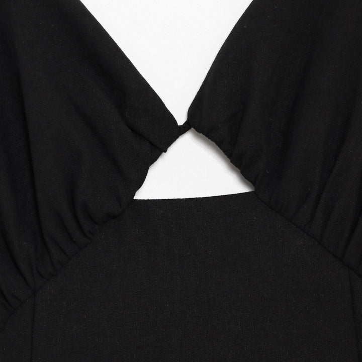 Femme Sleek Cut-Out Maxi Kjole Stilla