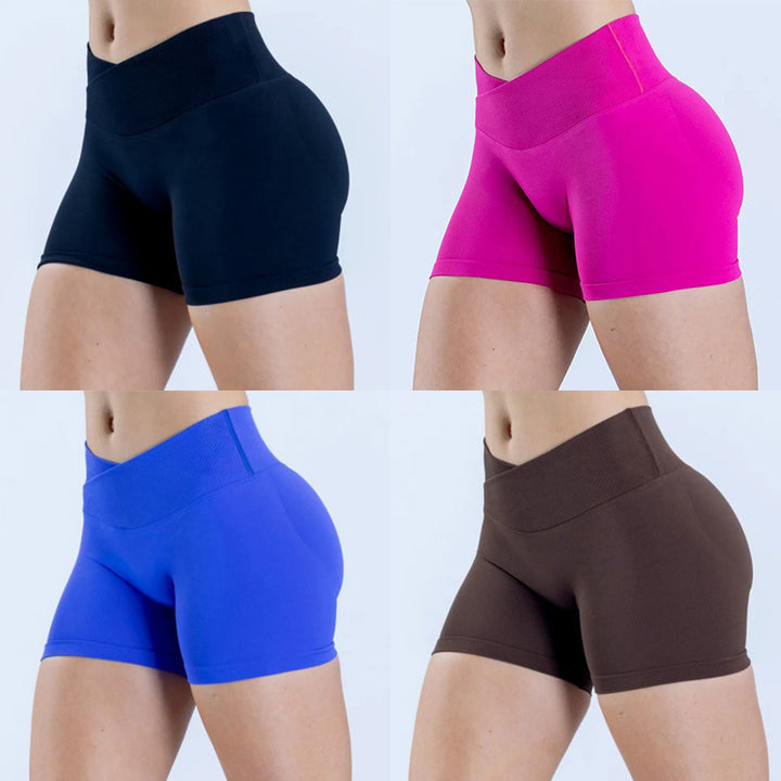 Damer sporty shorts med høj talje og figursyet snit Skovae