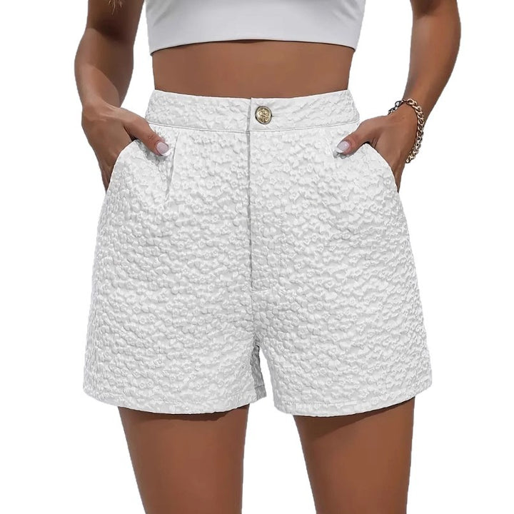 Dame shorts med struktureret stof Skovae