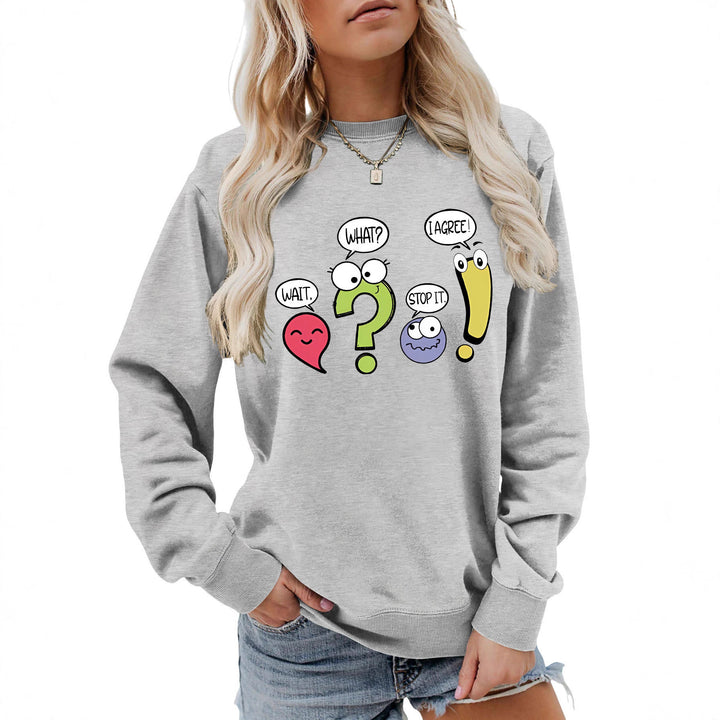 Kvinders afslappede sweater med humoristisk print Stilla