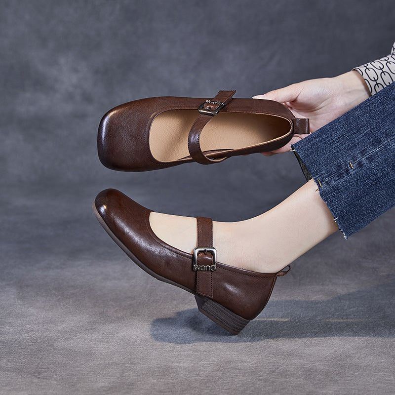 Dame Elegante Mary Jane Ballerinas med Behageligt Fodbed Stilla