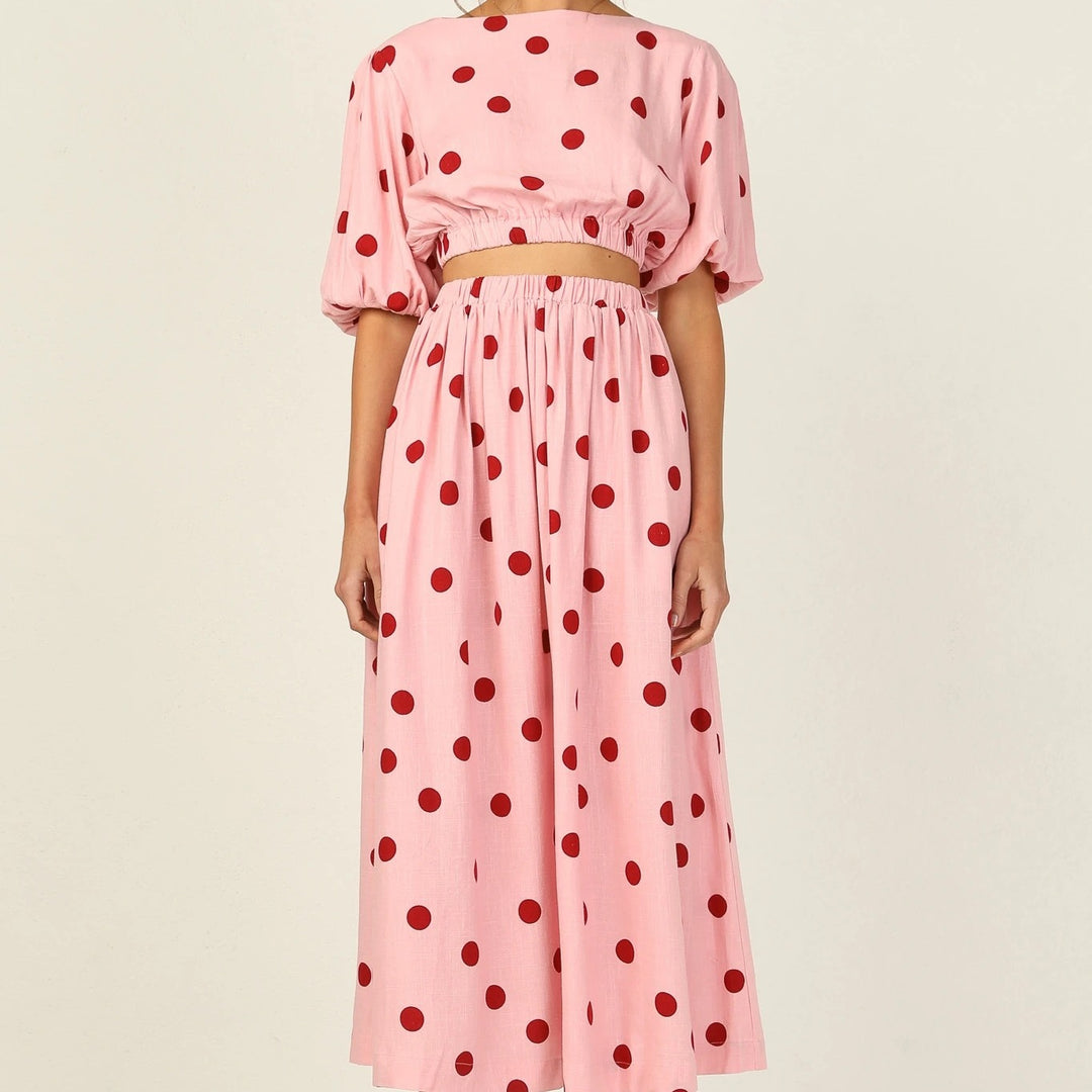 Femme Polka Dot To-delt Sæt Stilla