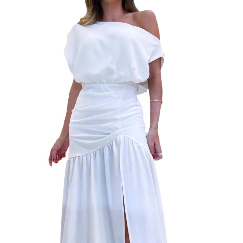 Damer Elegant Off-Shoulder Maxikjole Stilla