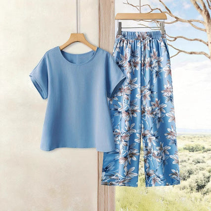 Kvinder Afslappet Blomster Print Loungewear Sæt Stilla