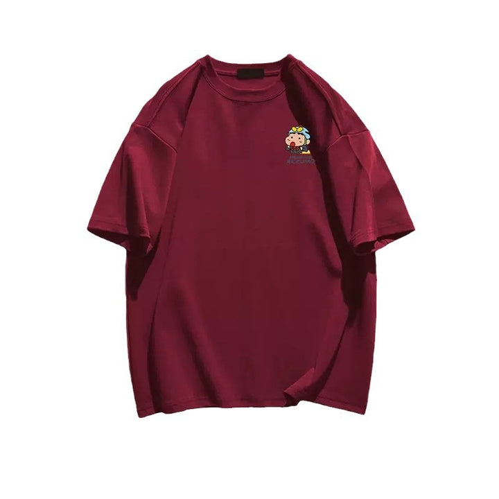 Dame T-shirt med sjov karaktertryk og oversized pasform Stilla