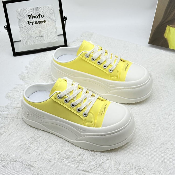 Dame Chunky Slip-On Sneakers med støddæmpende sål og åndbar overfladestruktur Stilla