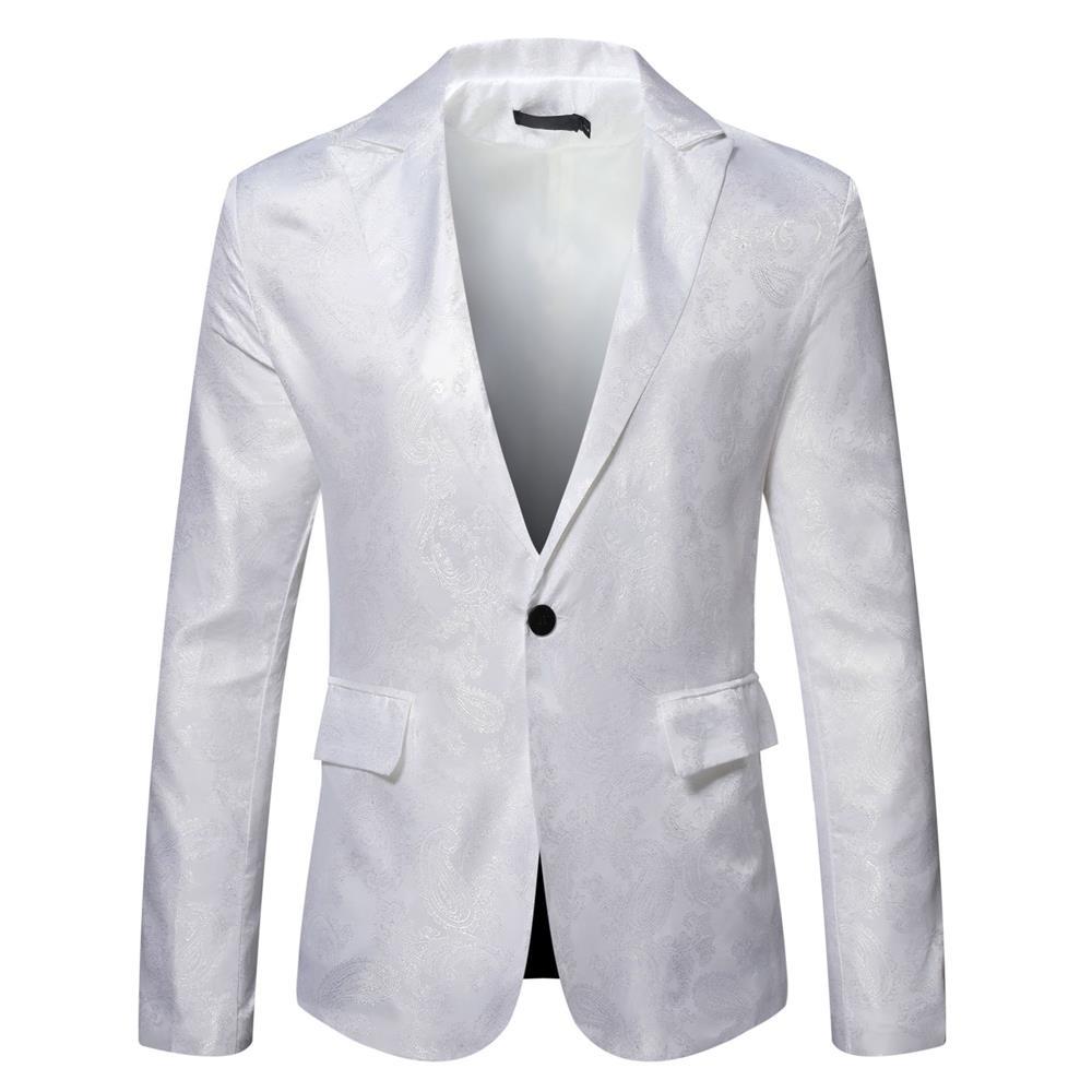 Herrer elegant Paisley-mønster blazer Stilla