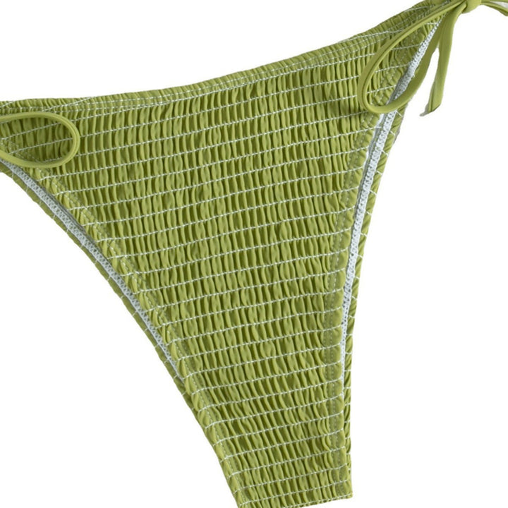 Dame rynket trekant-bikini-sæt Stilla