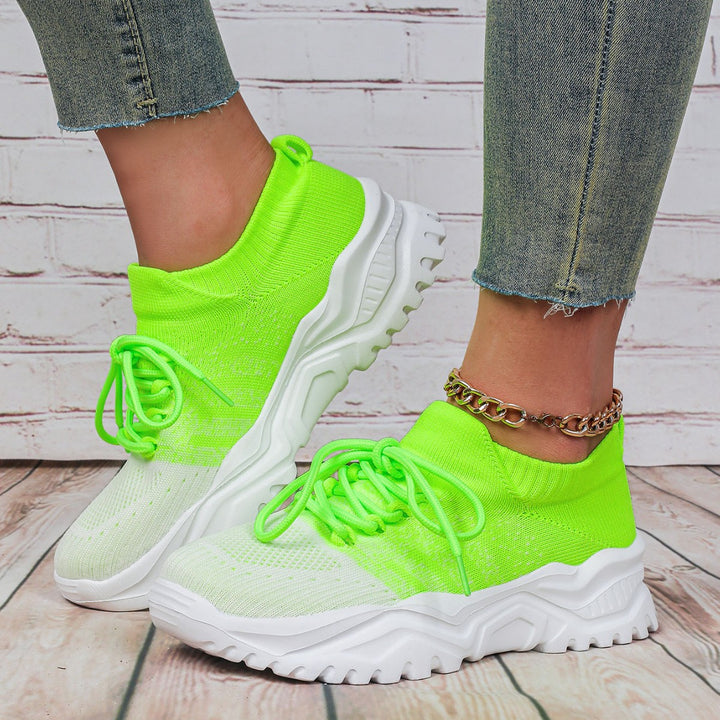 Dame Åndbare Sneakers med skridsikker sål og høj skaft Stilla