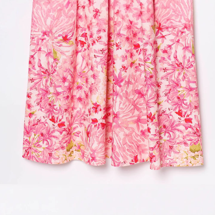Dame Floral Maxi Kjole med justerbare Spaghetti-stropper Stilla