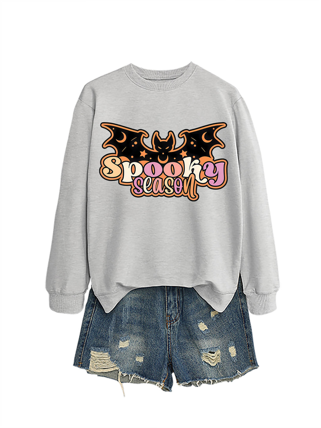 Kvinders sweatshirt med kreativ Halloween-design Stilla