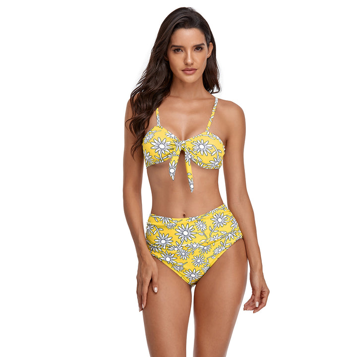 Dame Højtaljet Floralprint Bikini Sæt Stilla 1750839672