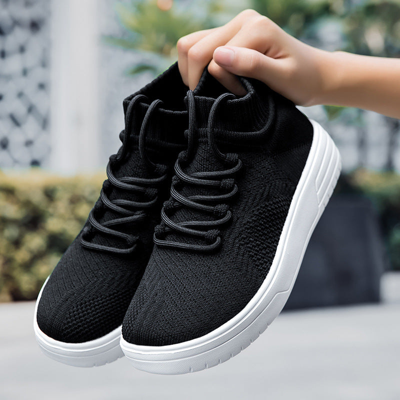 Herrer High-Top Strik Fritid Sneakers Stilla