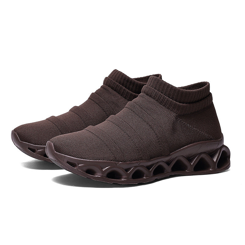 Dame Let Slip-On Sport Sneakers med Åndbart Mesh-Design Stilla