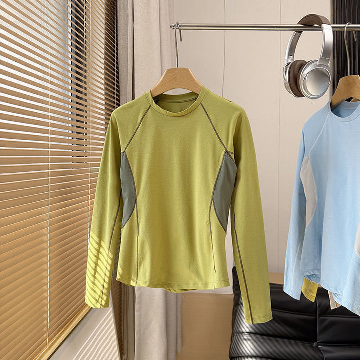 Kvinders sporty langærmet skjorte med innovativt ventilationssystem Stilla