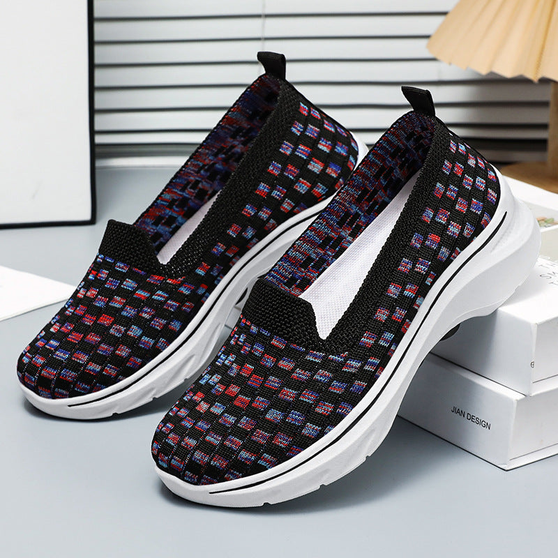 Dame Komfortable Slip-On Fritidssko med åndbart netdesign Stilla