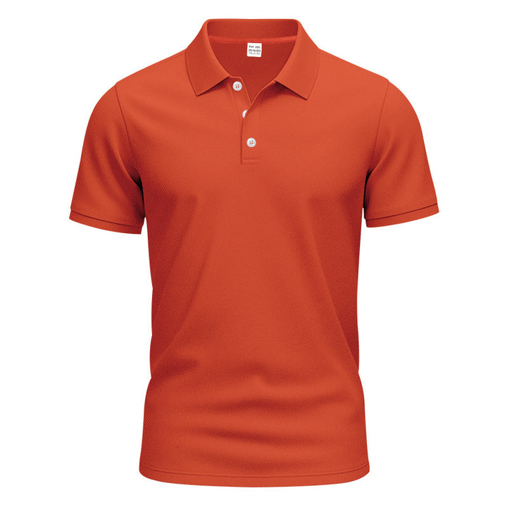 Herrer nan åndbart Piqué polo shirt kortærmet med knaplukning Skovae