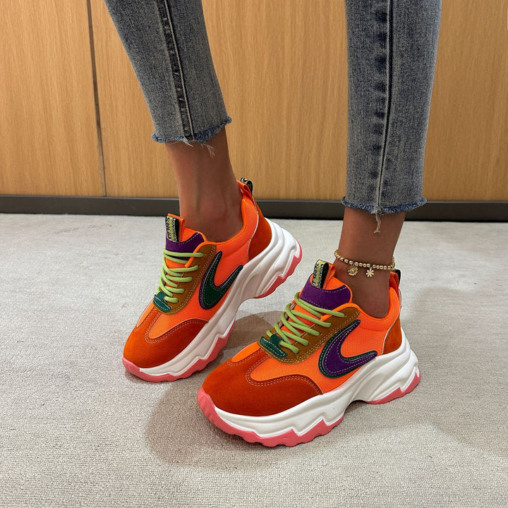 Dame Sporty Chunky Sneakers med farverigt design og polstret sål Stilla