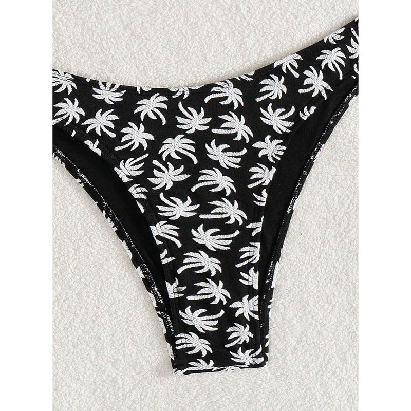 Dame triangel-bikini med blomstermønster og justerbare stropper Stilla