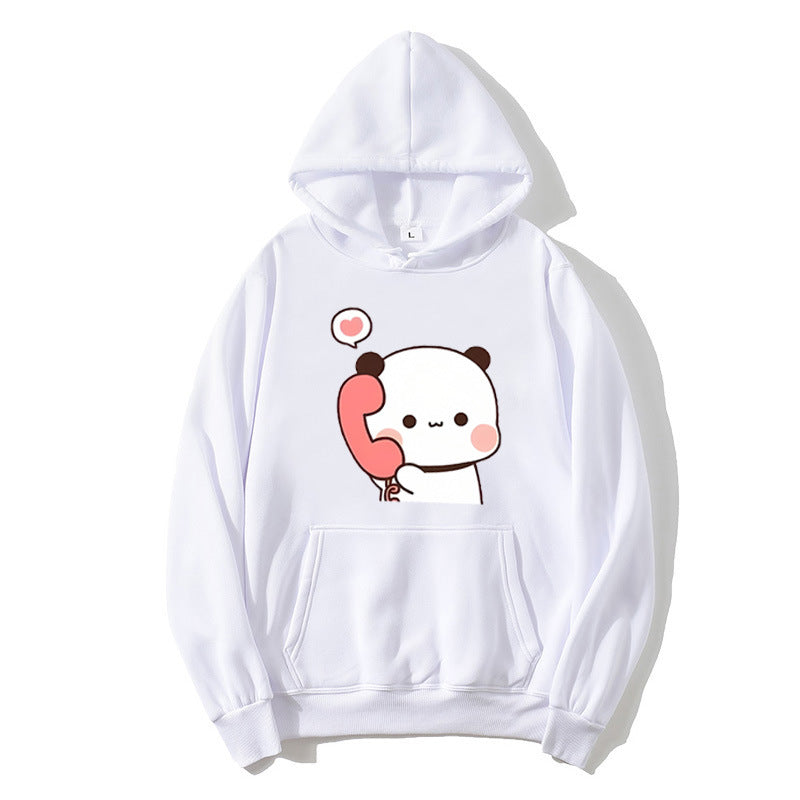 Dame hoodie med legende panda design Skovae