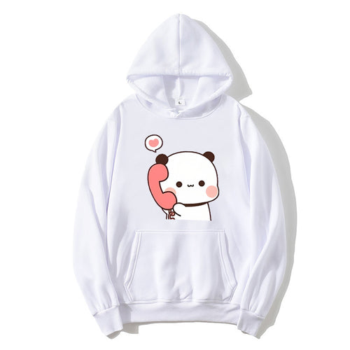 Dame hoodie med legende panda design Skovae