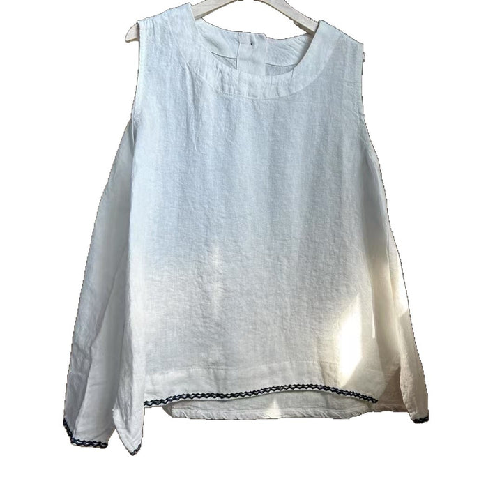 Femme Relaxed Fit Linned Sommer Top Stilla