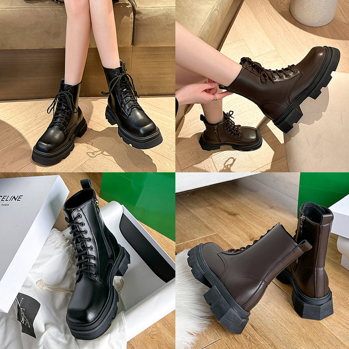 Dame robuste snørestøvler med trendy chunky-design Stilla