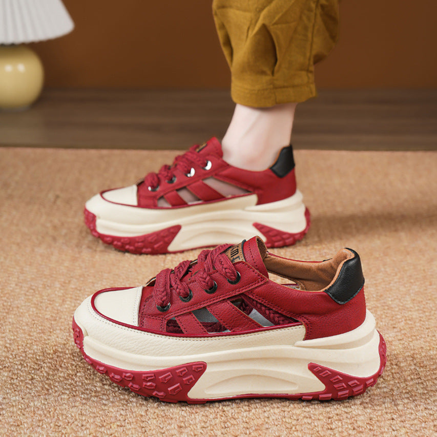 Dame Chunky Sneakers med luftgennemtrængeligt overmateriale og behagelig dæmpning Stilla