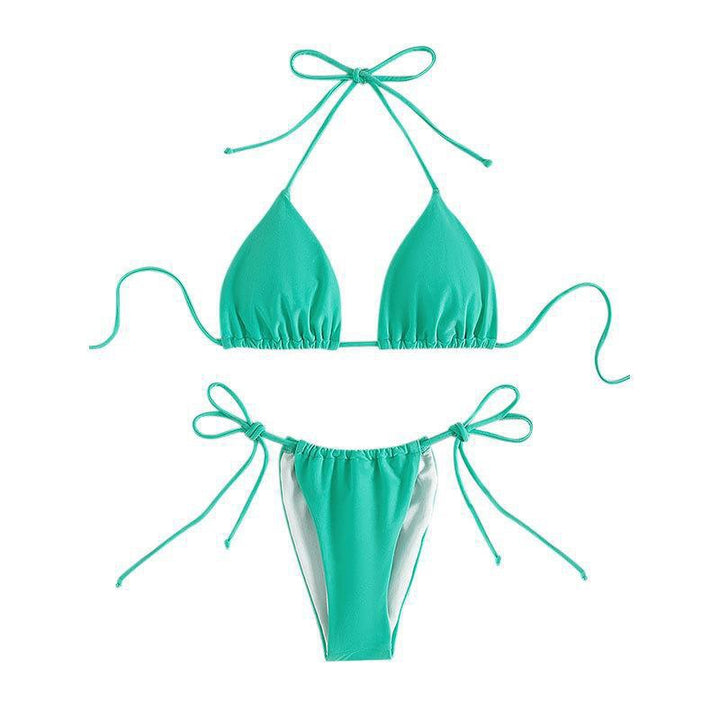 Dame Triangel-Bikini med justerbare stropper og sidelændebånd Stilla