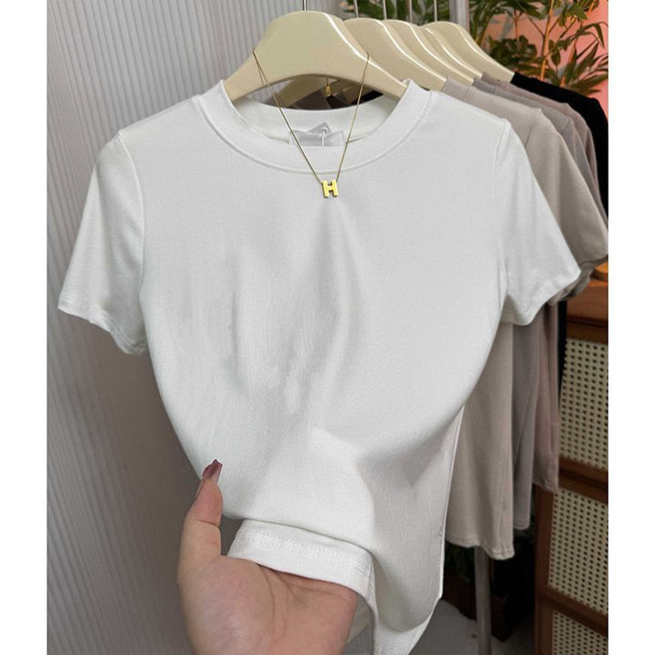 Femme Classic Casual Kortærmet T-shirt Stilla