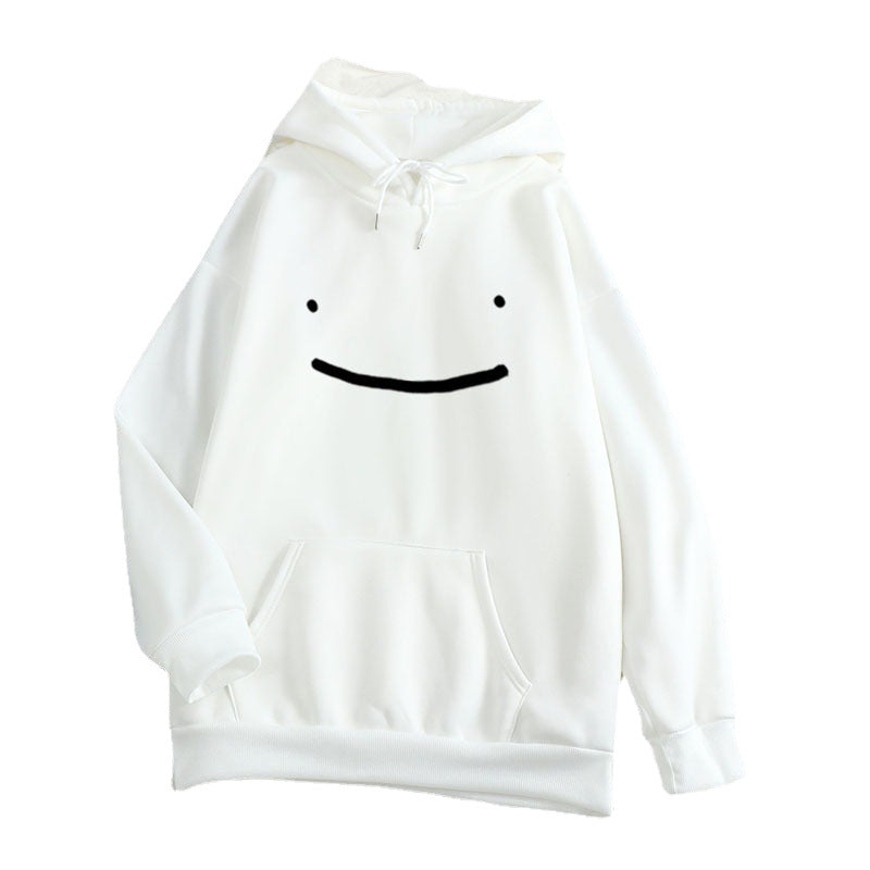 Damer hoodie med casual smiley design Skovae