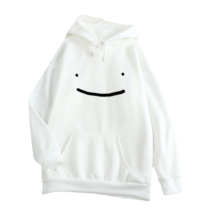 Damer hoodie med casual smiley design Skovae