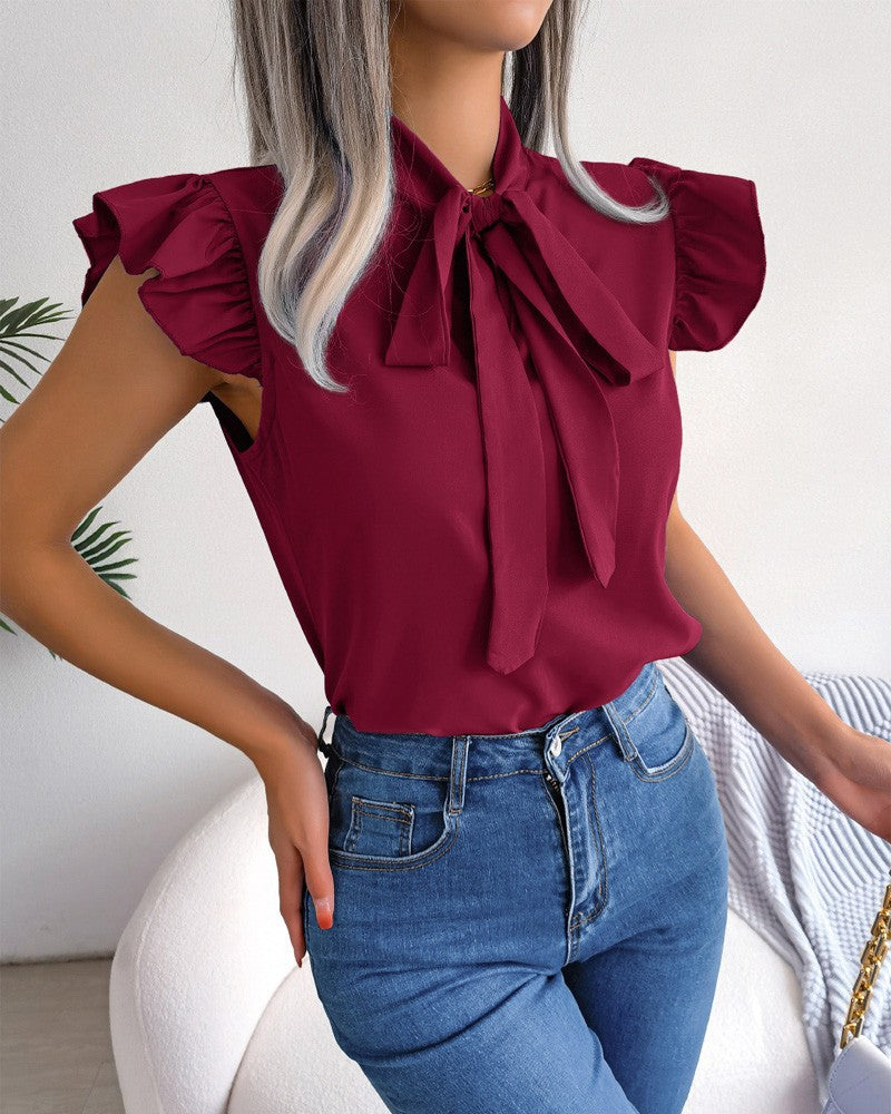 Dame elegant buebluse Stilla