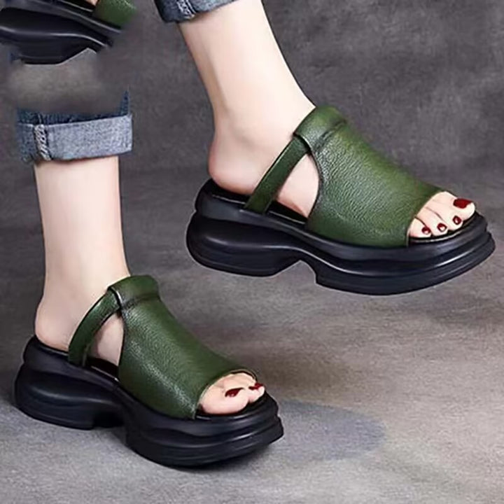 Dame komfort-sandaler med moderne remdesign og ergonomisk dæmpning Stilla