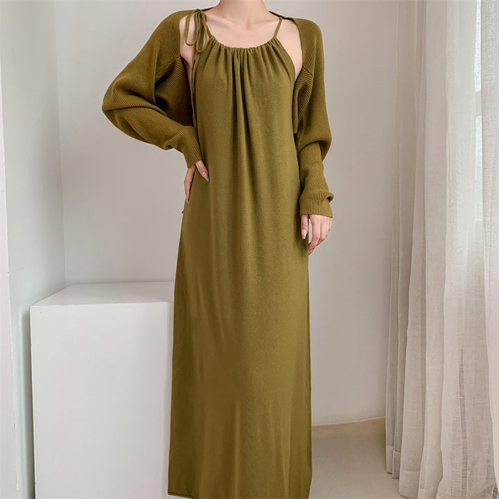 Femme Loose Fit Maxi Kjole med justerbare stropper Stilla