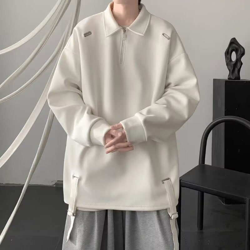 Damer Sporty Pullover med moderne ståkrave og funktionel lynlås Stilla