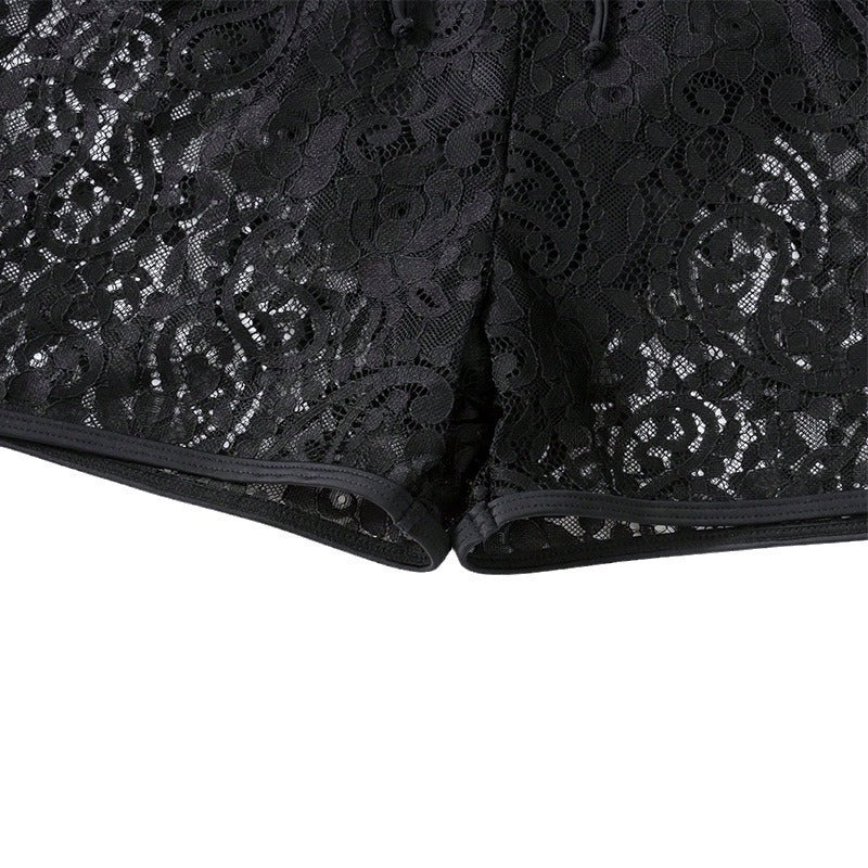 Dame blonde shorts med elastisk talje og charmerende design Stilla