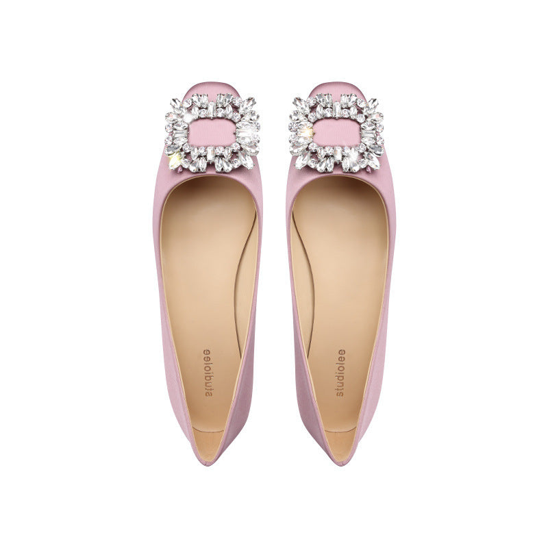 Damernes Elegante Krystalprydede Ballerinas Stilla