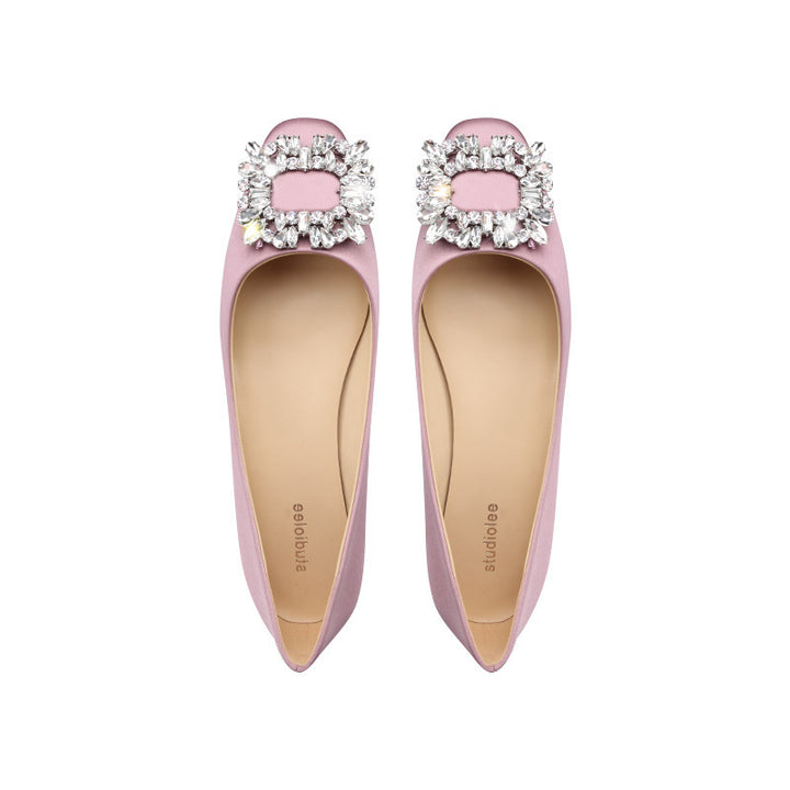 Damernes Elegante Krystalprydede Ballerinas Stilla