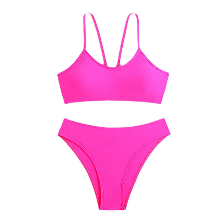 Dame Bikini-sæt med justerbare stropper og høj benudskæring Stilla