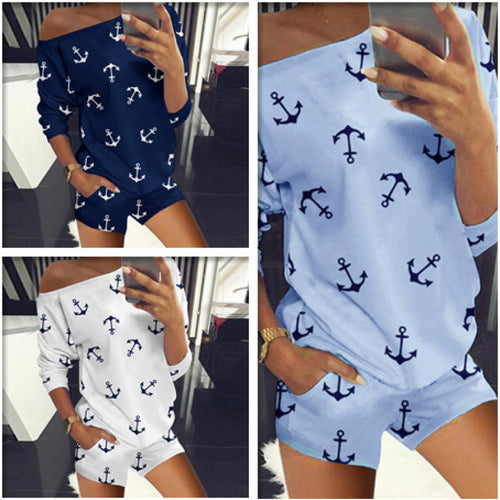 Femme Nautical-tema Lounge-sæt Stilla