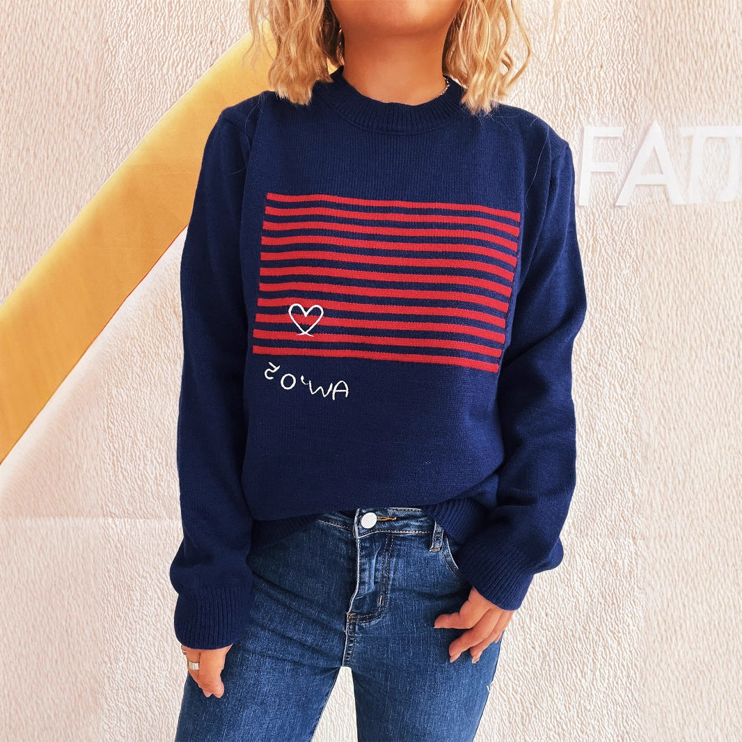 Kvinders hyggelige sweatshirt med grafisk print Stilla