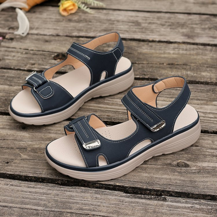 Dame justerbare sandaler med komfort-fodbed og stabil sål Stilla