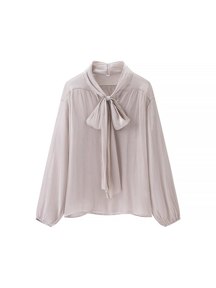 Dame bluse- og nederdelssæt med elegante flæsedetaljer Stilla