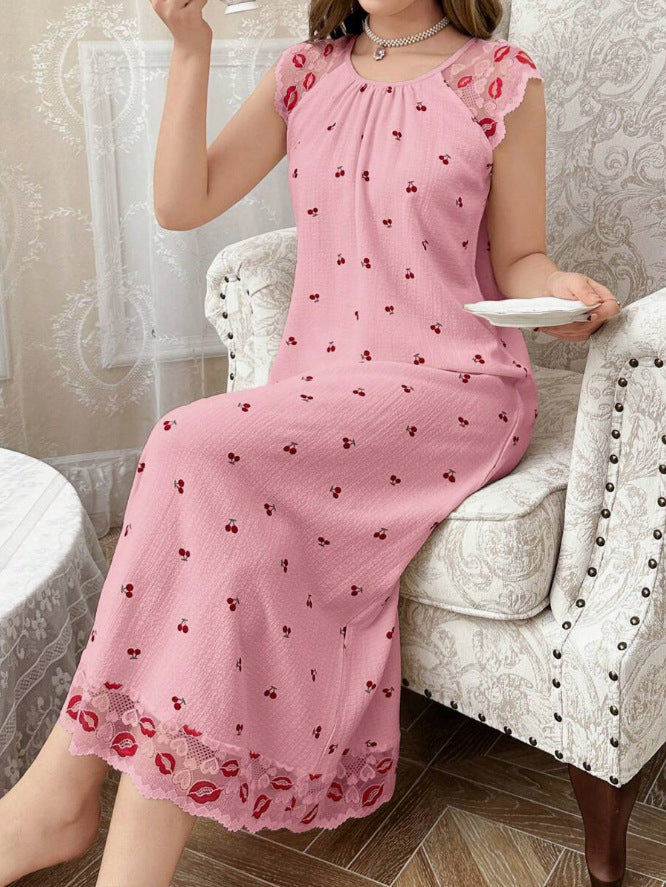 Femme Floral Print Nattøj Stilla