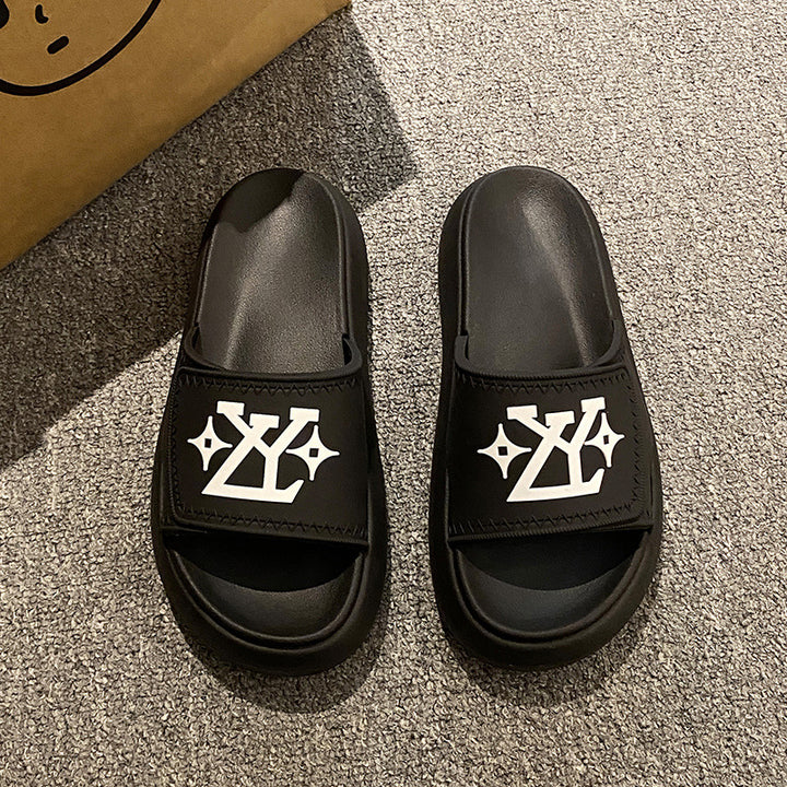 Dame Behagelige Slides med skridsikker sål og modeapplikation Stilla