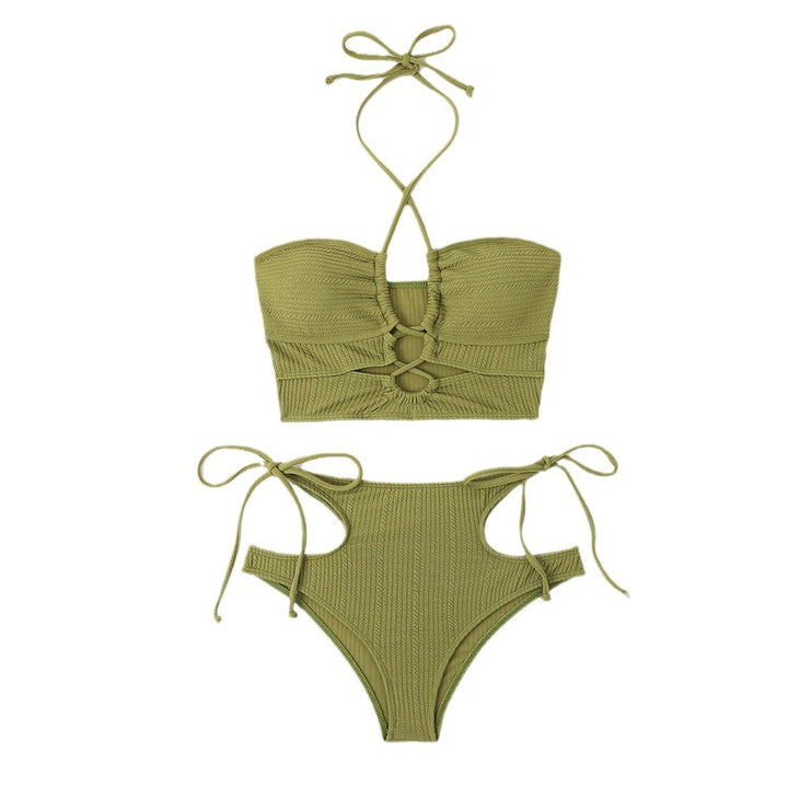Dame Ripp-Cut-Out Bikini Sæt Stilla 1750839322
