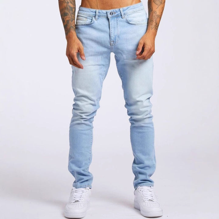 Herre Slim Fit Jeans med høj elasticitet og moderne design Stilla