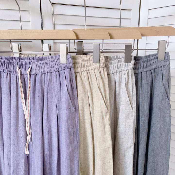 Femme Relaxed Fit Linned Culottes med justerbar snøreliv Stilla