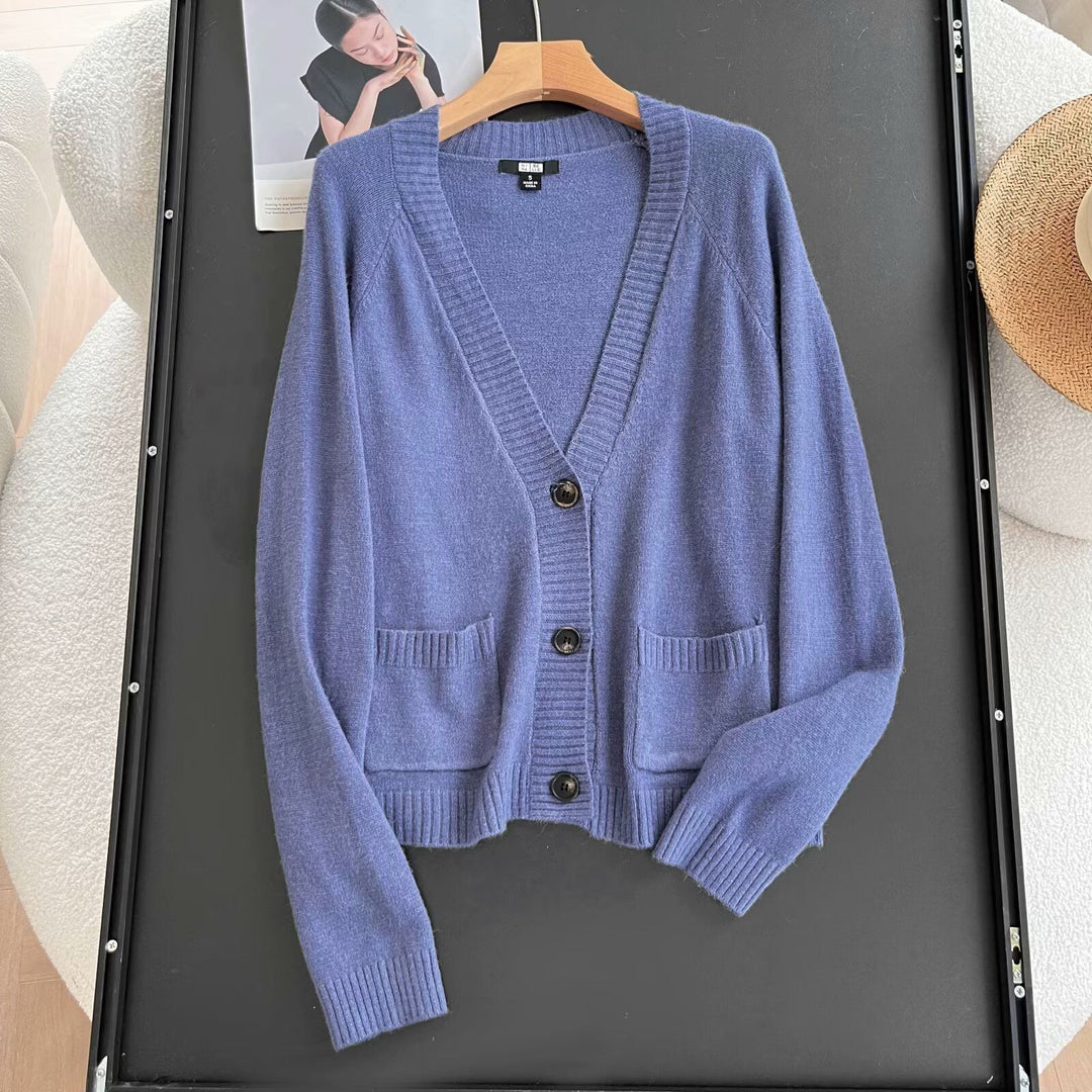Kvinders elegante cardigan med praktiske lommer Stilla